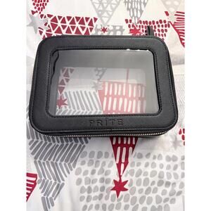 PRITE Zip Travel Organizer Case – Black – Clear Window Pouch